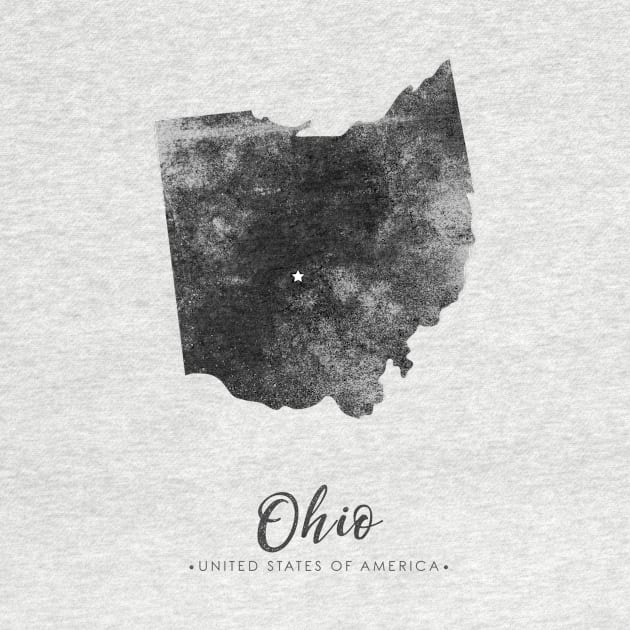 Ohio state map by StudioGrafiikka